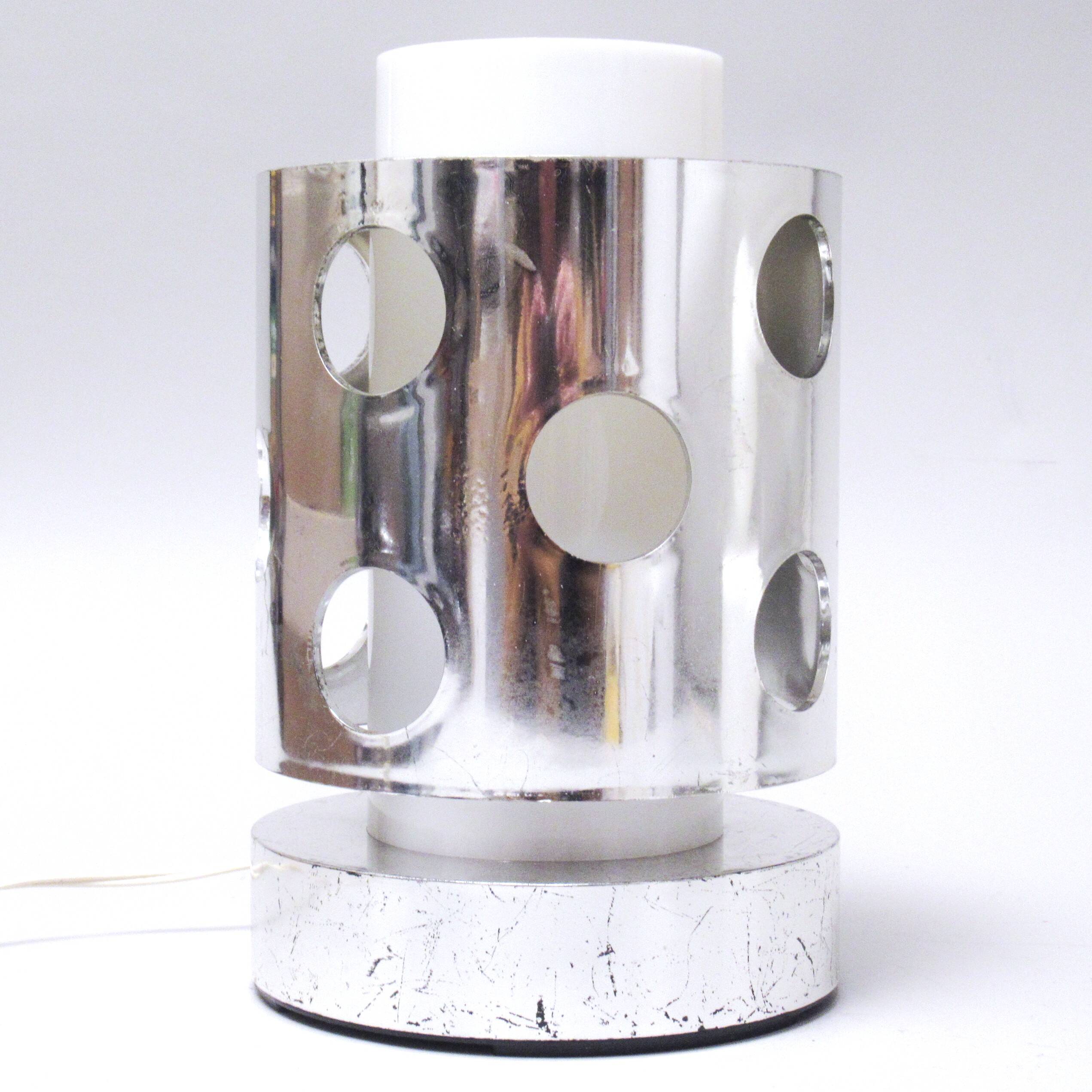 Chrome lamp Marina Malabotti 1970s
