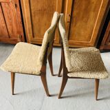 Set of 2 moumoute chairs - wooden structure