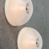 Pair of Tam-Tam Wall or Ceiling Lamp by Yoshiko Hasabe for Guzzini, 1970s