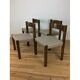 4 chaises brutalistes 1960