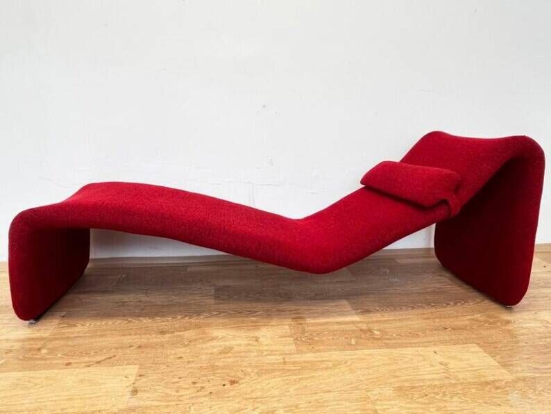 Fauteuil Djinn Lounge Mid-Century pour Airborne conçu par Olivier Mourgue, années 1960.
