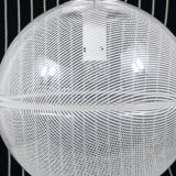 Harvey Guzzini Suspension Boule Op-Art Striped Postmodern by Meblo, 1970s