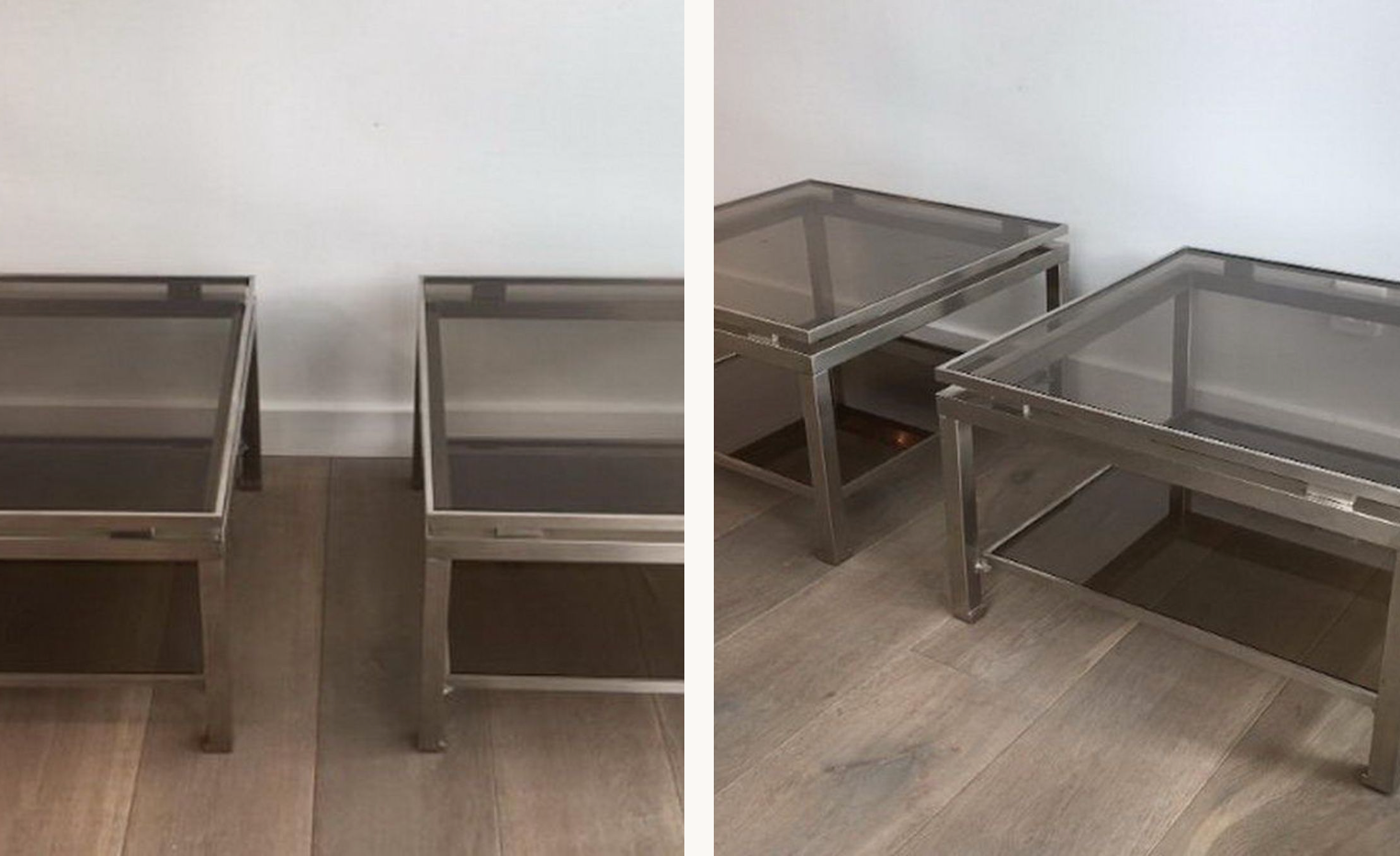 Pair of Guy Lefèvre sofa ends for Jansen home