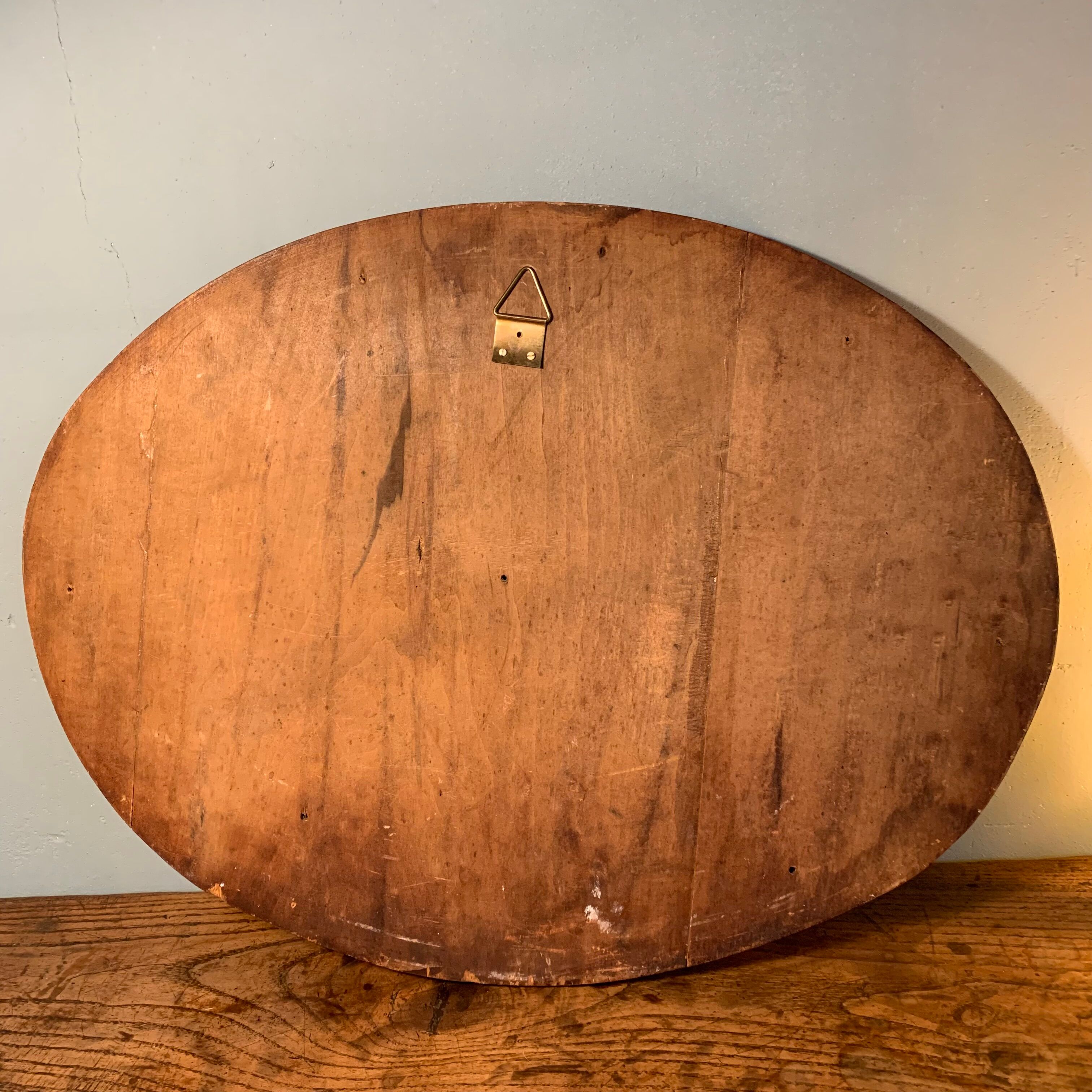 Carved wooden bas-relief