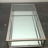 1970 chrome showcase coffee table