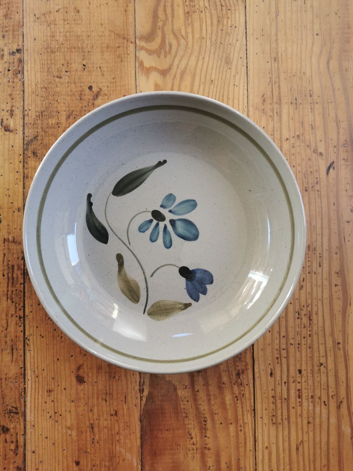Vintage stoneware skull plates
