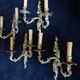 4 splendid wall sconces candle holders bronze Louis XVI XV style