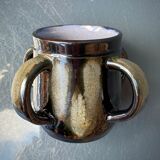 Atypical bowls in varnished stoneware by Sylvain Hublet