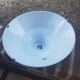 Suspension lampshade old industrial bowl