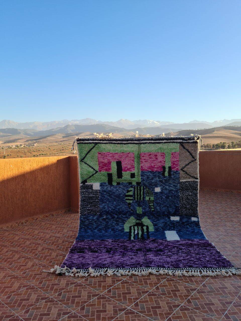 Beni Mrirt Rug 100% Natural Wool – Luxury and Berber Craftsmanship