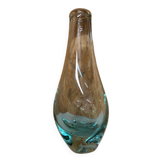 Sky blue/turquoise glass vase