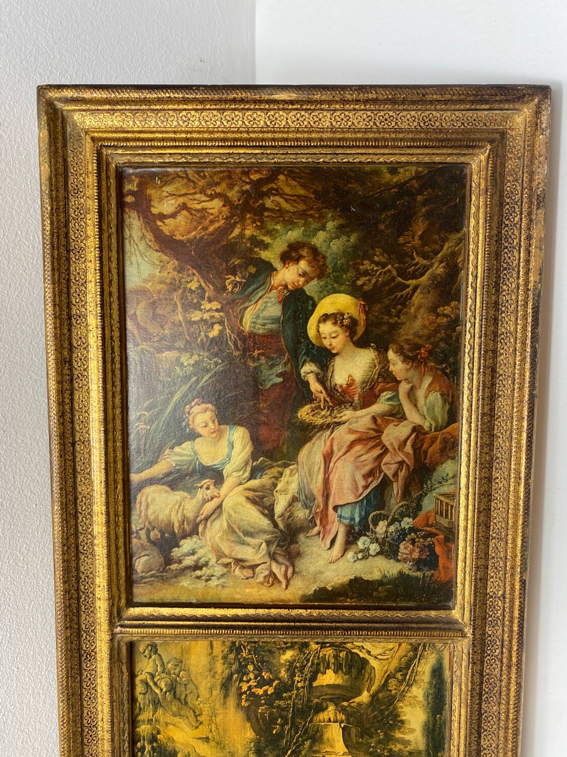 Florentine wooden triptych painting