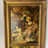 Florentine wooden triptych painting