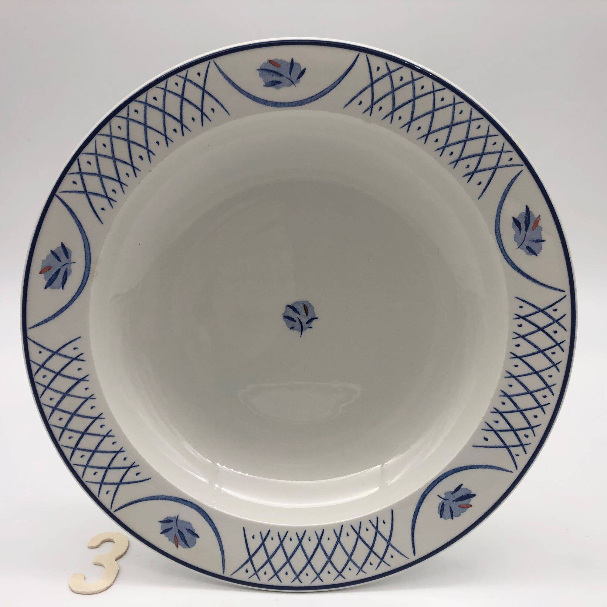 6 Hollow plates stamped "Barton-Made in England"