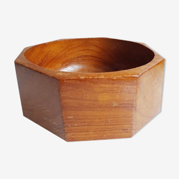 Teak bowl, octagonal, 1960s
