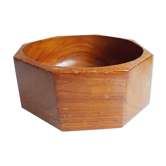 Teak bowl, octagonal, 1960s