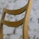 Scandinavian chair in teak and faux leather, 1960.