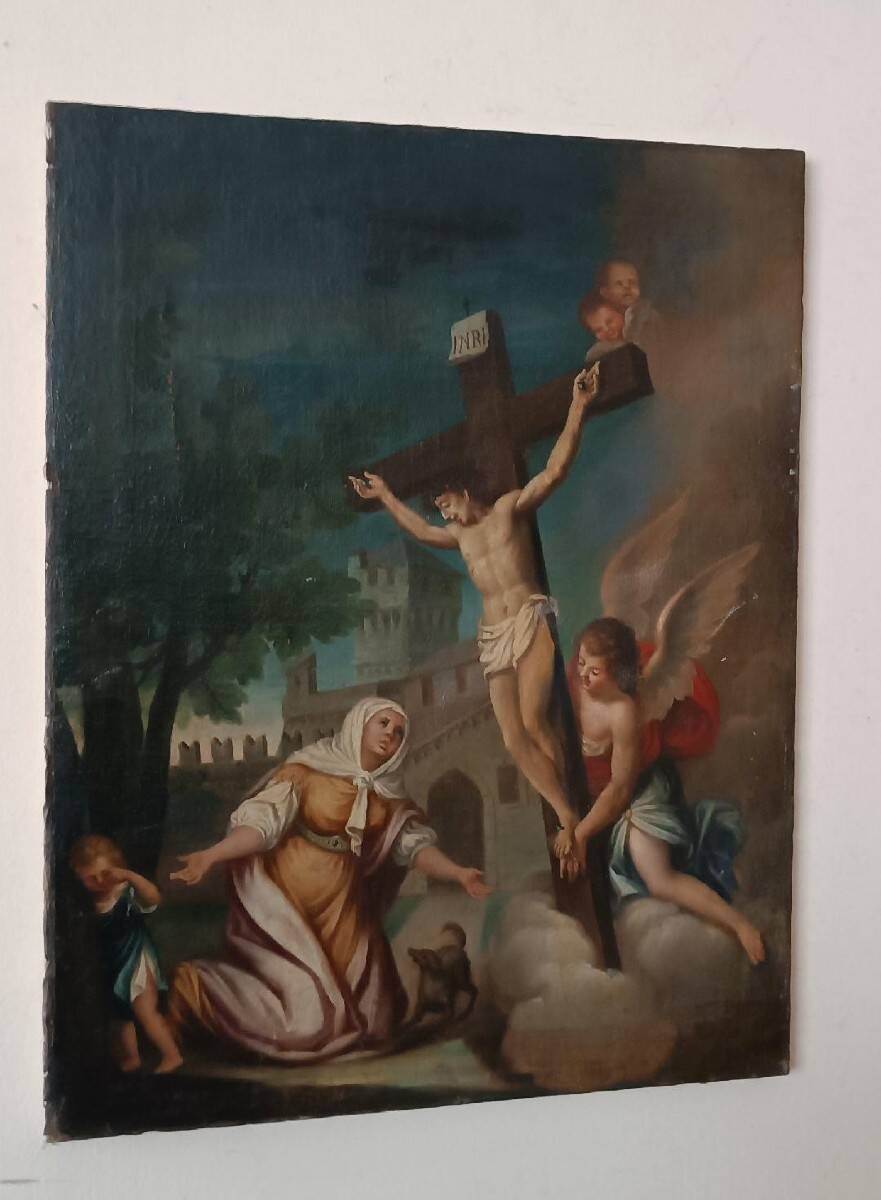 Old painting - oil on canvas - Italian school, 18th century