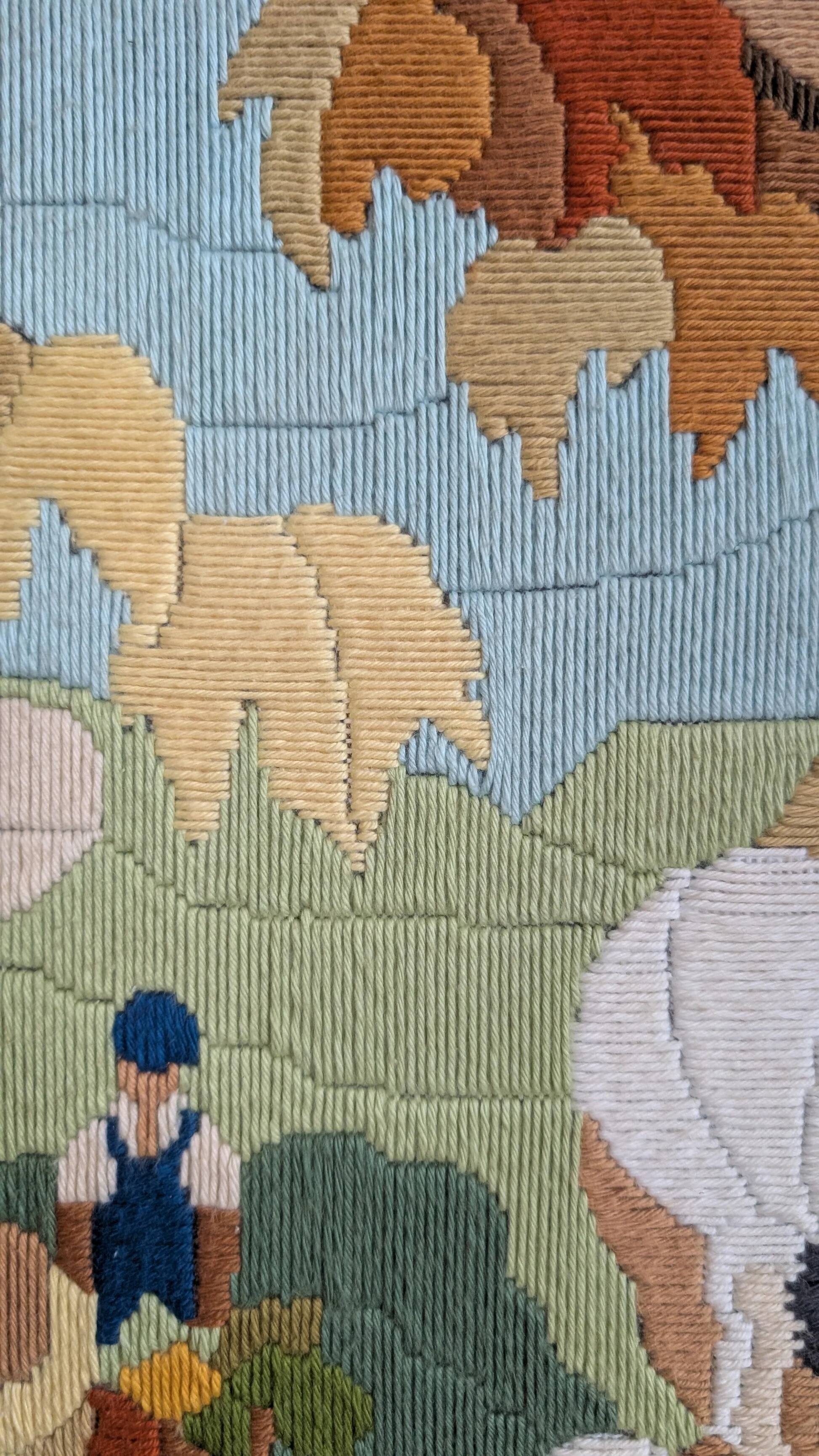 Harvest embroidery - 49 × 37.5 cm
