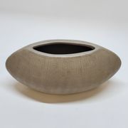 Vase lentille en céramique beige
