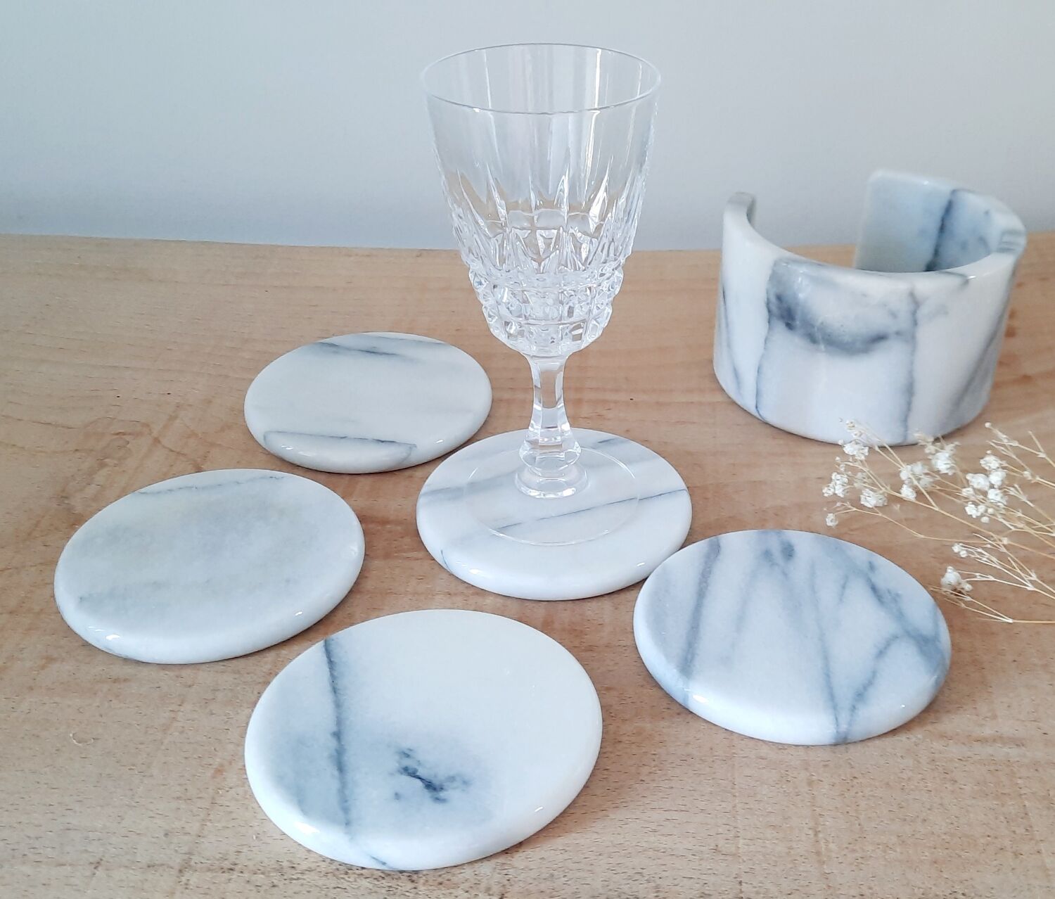 Vintage marble coasters