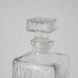 Faceted whiskey decanter worked cap 1970