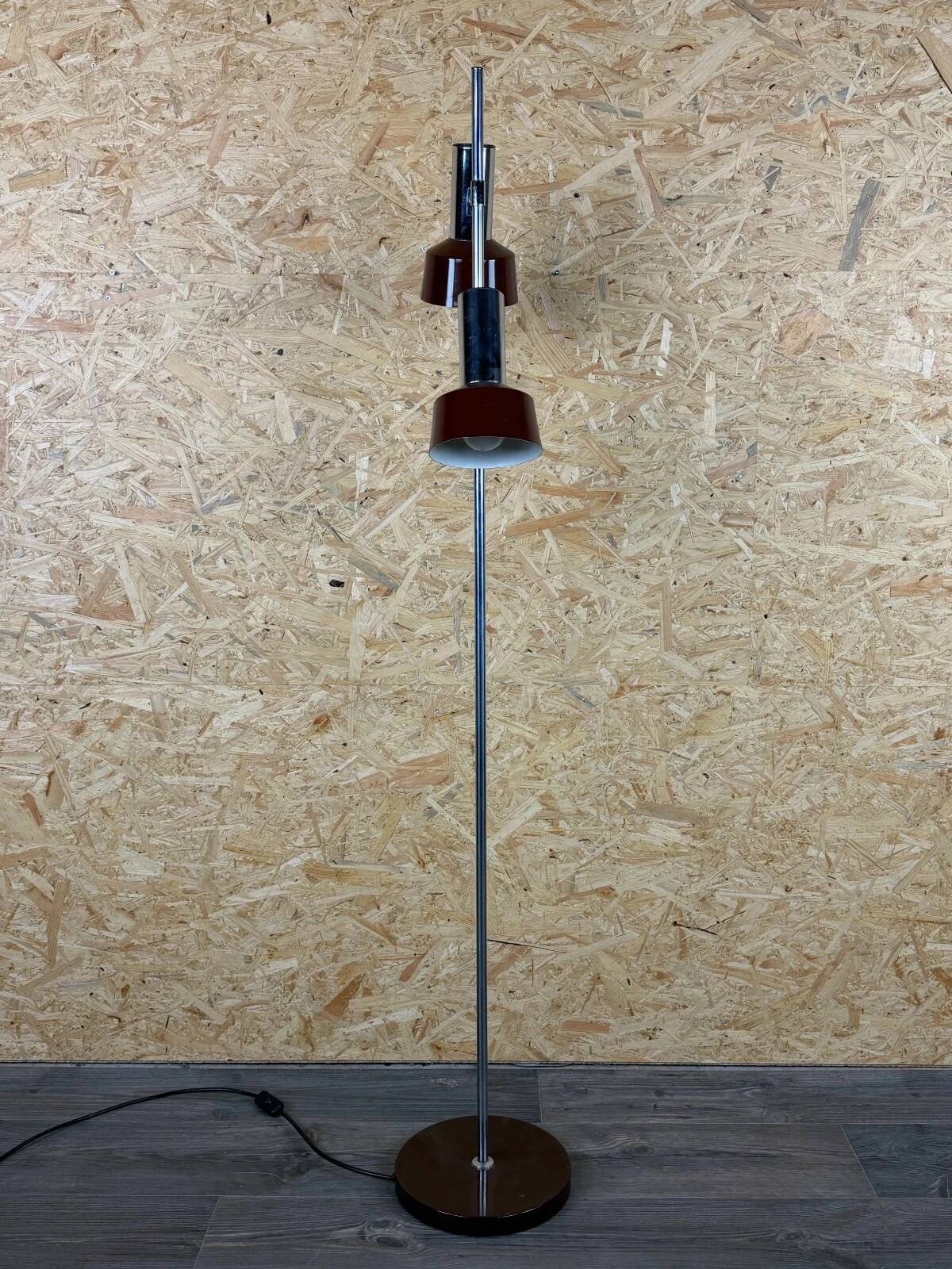 1960s 1970s Floor Lamp in Metal Space Age Design Mid Century
