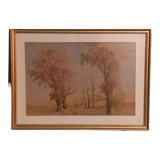 Watercolor signed-landscape