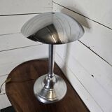 Chromed metal mushroom lamp from the 70s, 58 cm H