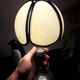 Tin lamp, stained glass, mushroom