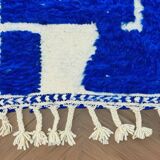 Berber rug in pure wool, handmade, 250x150 cm, made in Morocco.