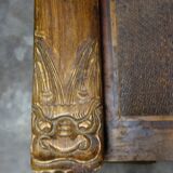 Antique Chinese bench carved and hand painted circa 1890