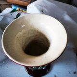 Ceramic vase signed cab