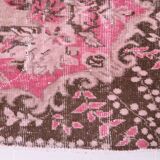 5x8 Pink Brown Vintage Area Rug 175x253Cm