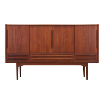 Teak highboard, Danish design, 1960s, production: Denmark