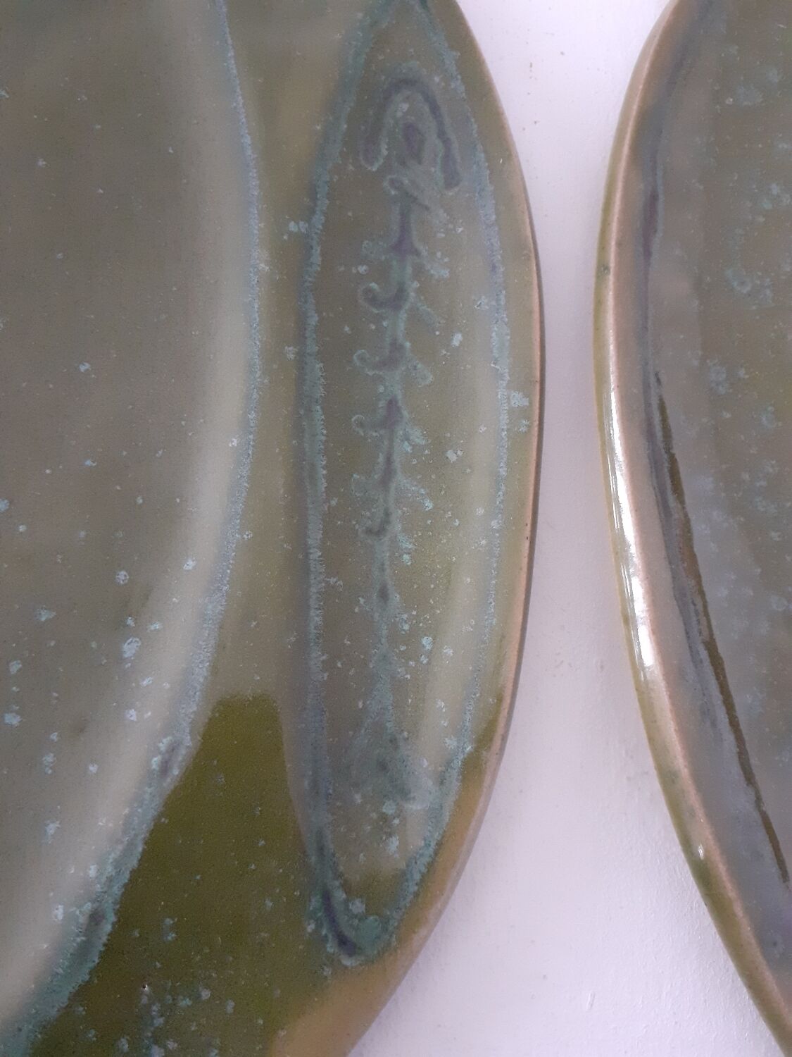 Vintage ceramic fish plates