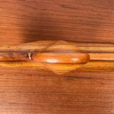 Large Danish carved wooden snail sculpture from the mid-century, 1960s.