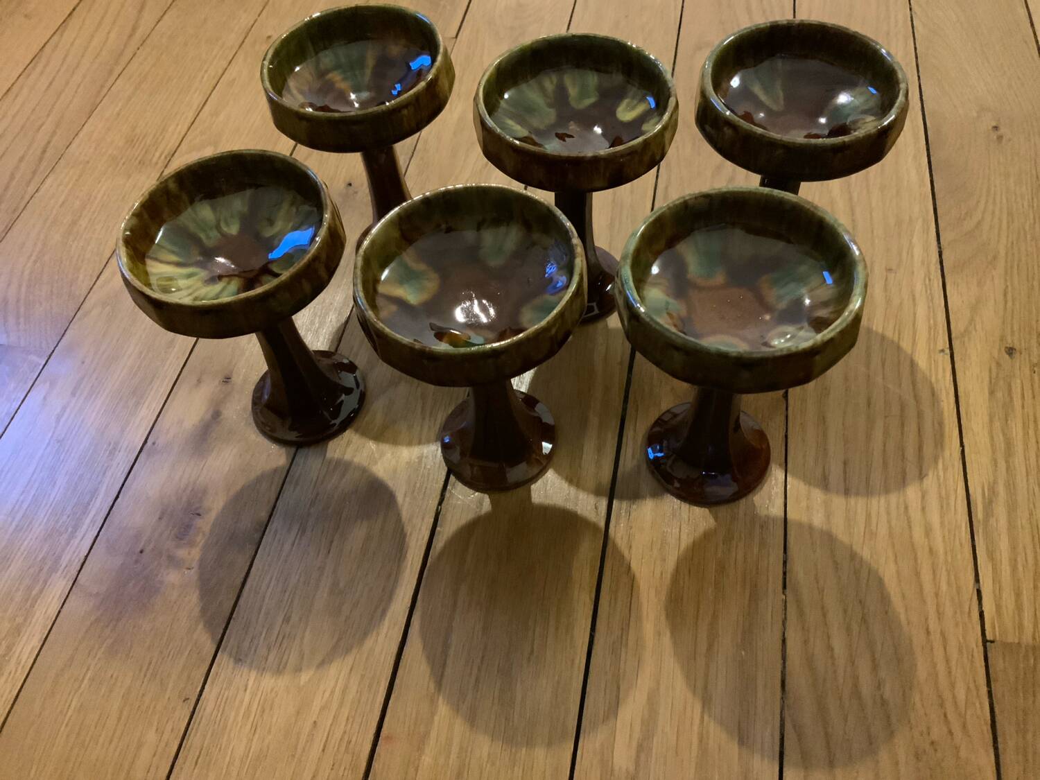 Ceramic ice cream cups