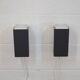 Pair of grey and white wall sconces by Preben Dahl for H. F. Belysning, 1960s