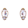 A pair of porcelain wall lamps from Capodimonte, Italy.