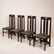 Chaises Ingram Low en bois de frêne au style de Glasgow de Charles Rennie Mackintosh pour Cass
