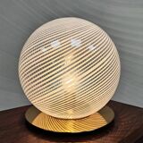 Italian design Murano glass Swirl table lamp