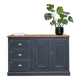 Craft furniture in patinated fir, circa 1950.