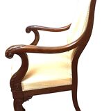 Pair of early 19th century mahogany armchairs