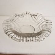 Old large bowl in crystal or glass