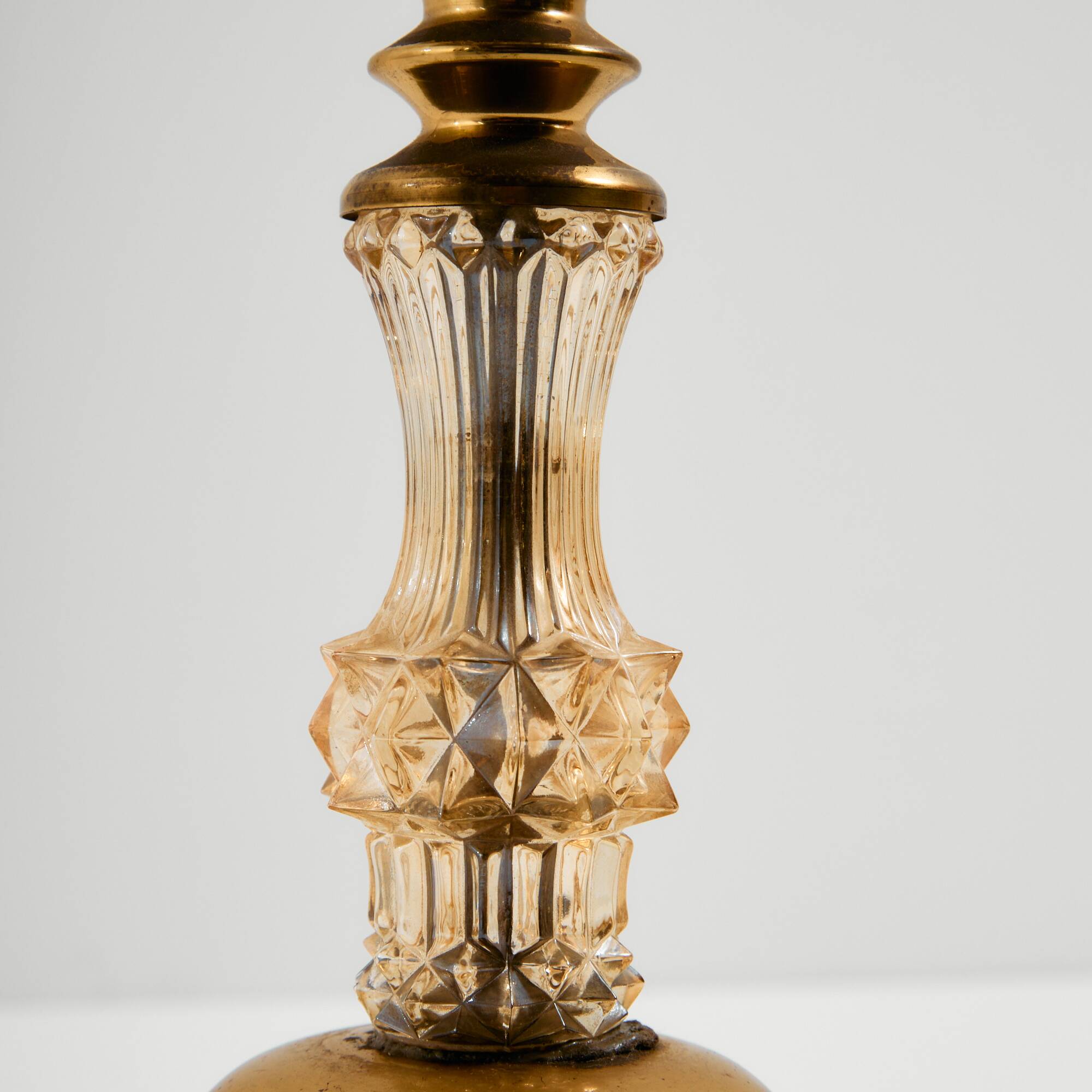 MK10968 Brass and crystal floor lamp