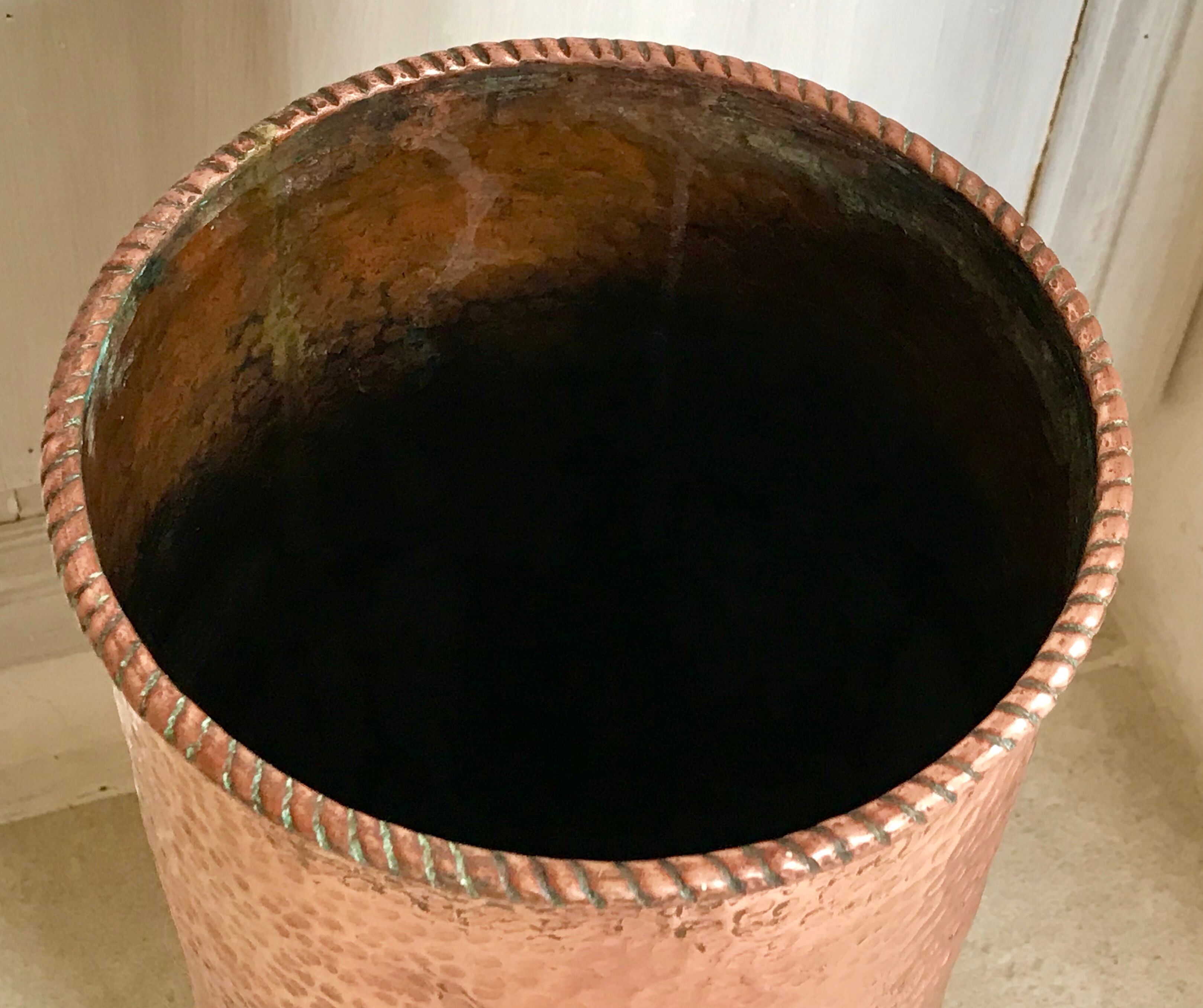 Former umbrella in copper