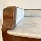 White marble vanity unit