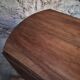 Antique drop-leaf dining table in walnut, France, circa 1900.