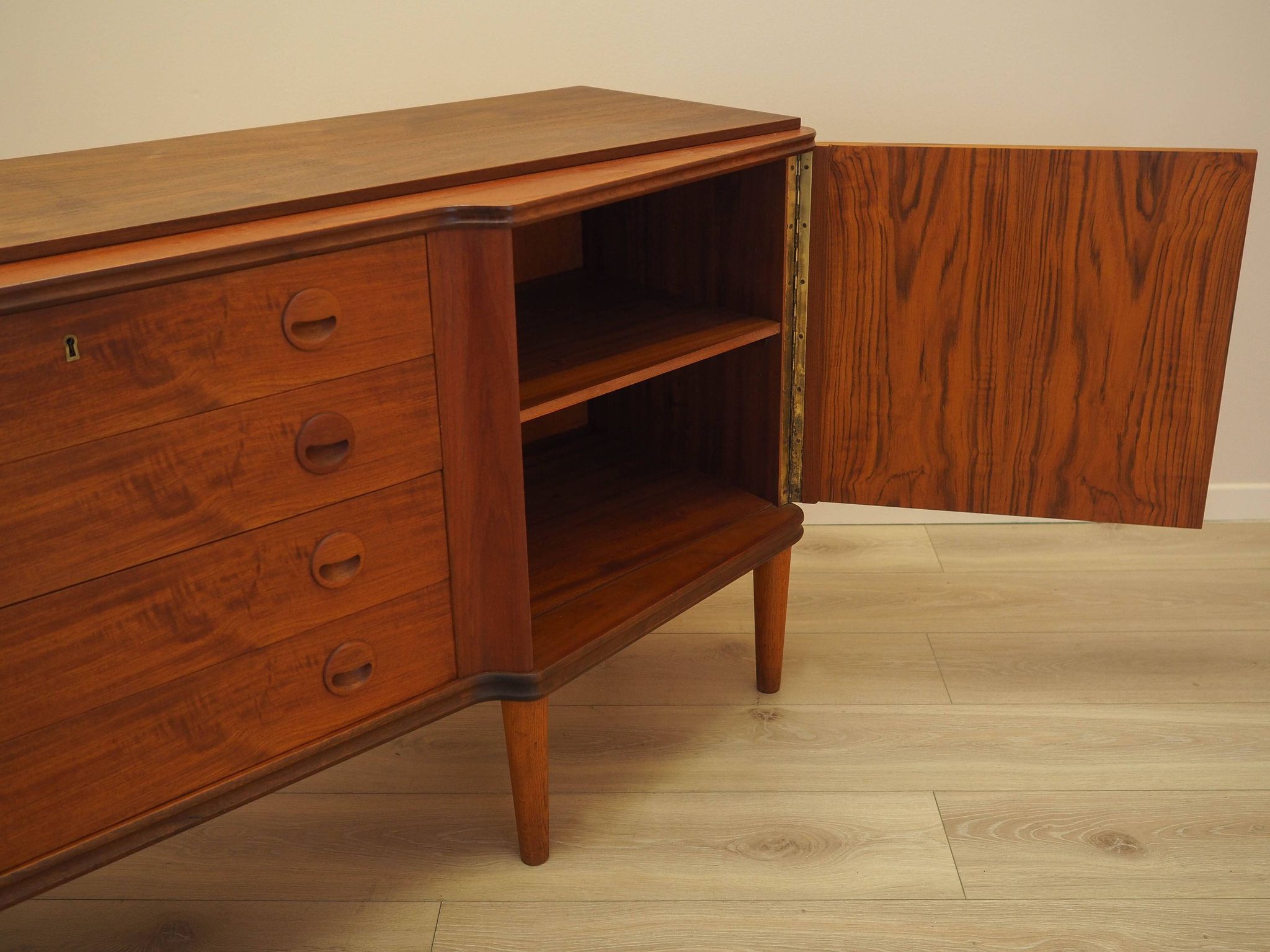 Teak sideboard, Danish design, 1960s, made in Denmark